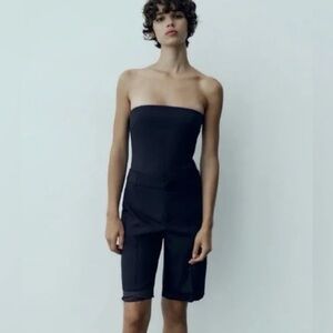 Zara Navy Sheath Dress